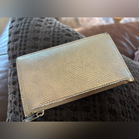 Celine Compact Zipped Cardholder Wallet Silver - Picture 11 of 13